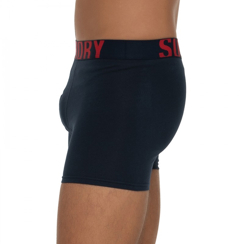 Boxerman_Herrenunterwäsche_Boxershorts_Superdry_2-er Set_Boxer Briefs_Rot & Schwarz