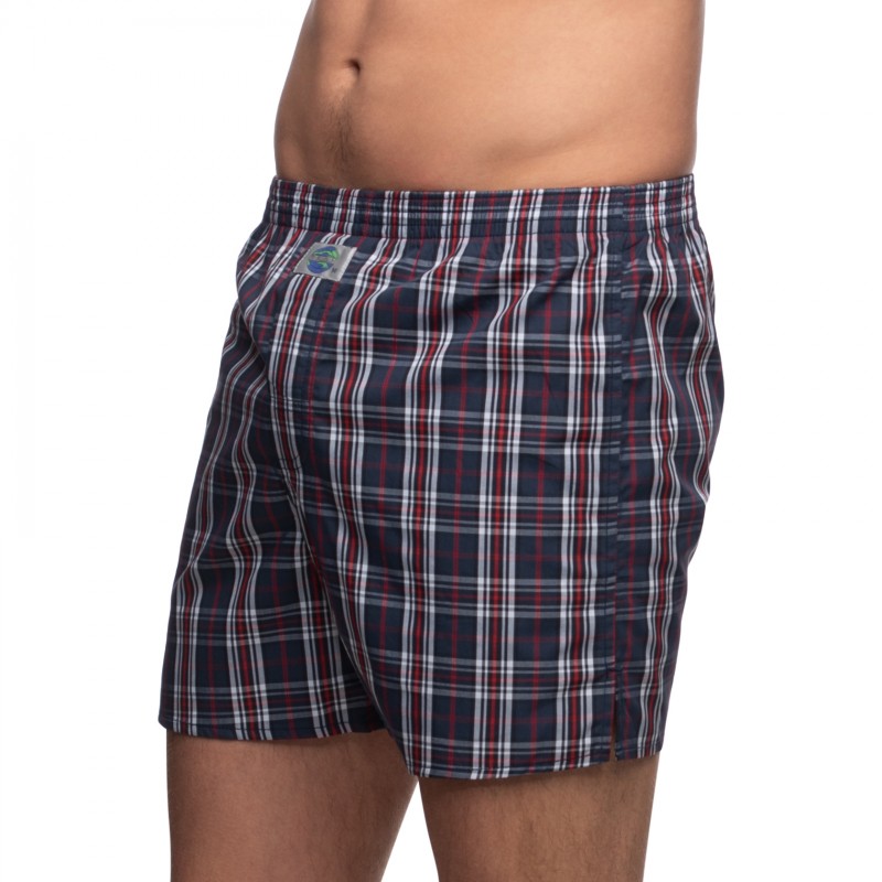 Boxerman_Herrenunterwäsche_D.E.A.LInternational_Boxershorts_Blau Rot_kariert