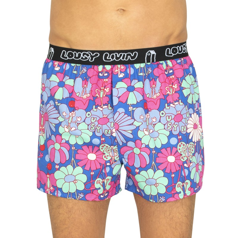 Lousy Livin Boxershorts 2-er Set Blau & Pink mit Motiv