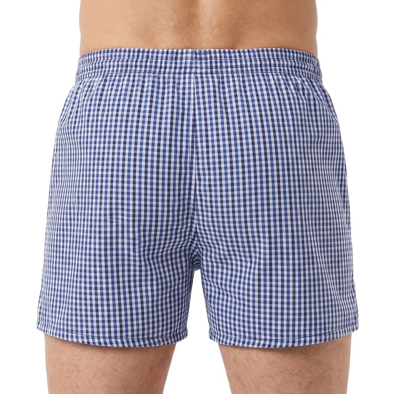 D.E.A.L. International 5-er Set Boxershorts kariert Blautöne