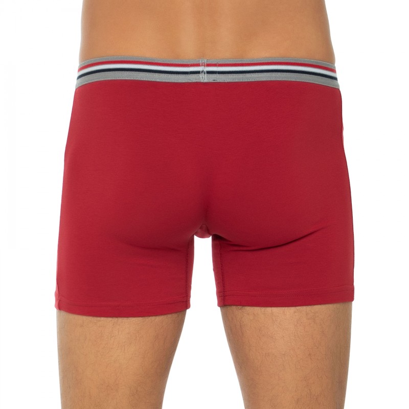 Bugatti 3-er Set long Pants Schwarz, Grau & Rot