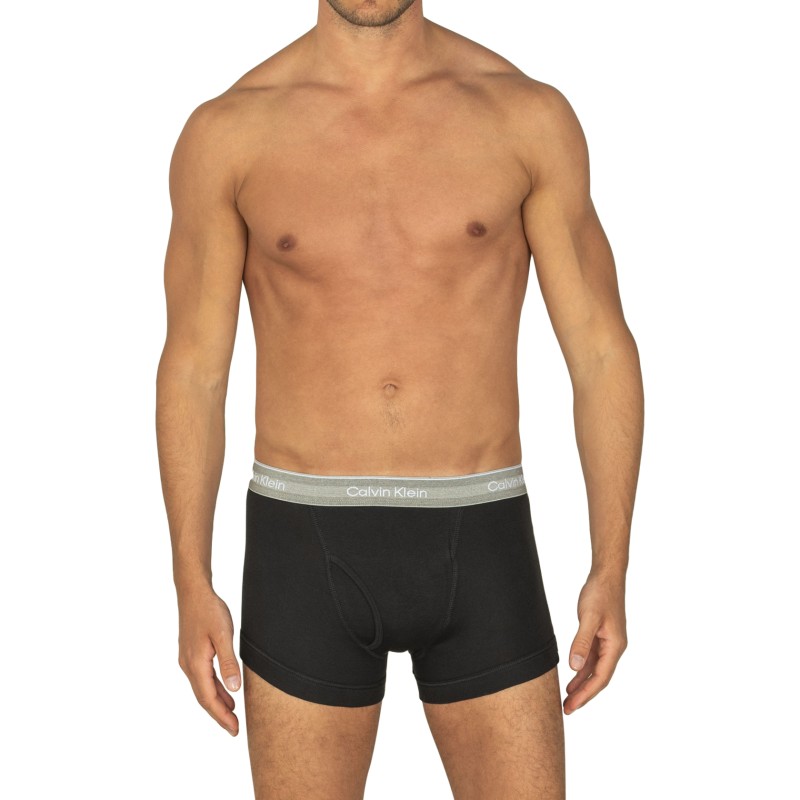 Calvin_Klein_3-er_Set_Trunks_Schwarz_mit_anbegesetztem_Webbund
