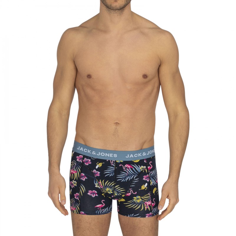 Jack & Jones_3-er Set_Trunks_Blau&Schwarz_mitMotiv