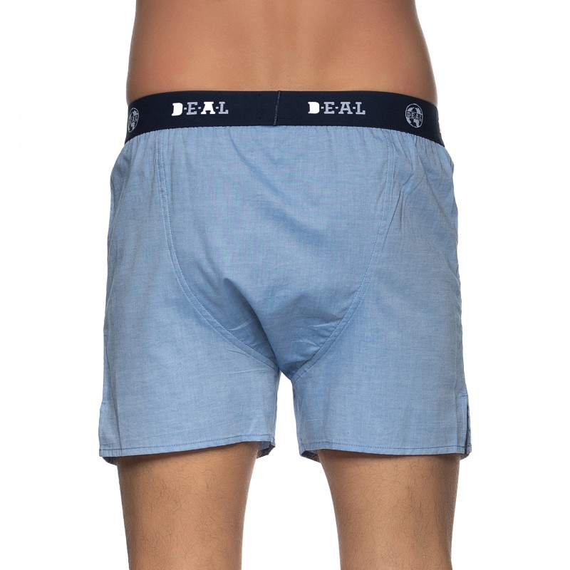Boxerman_Herrenunterwäsche_D.E.A.L International_Boxershorts_Blau_Chambray_Logobund