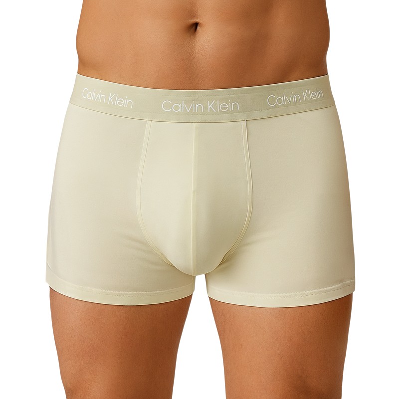 Calvin Klein 3-er Set Trunks Blau, Beige & Grün