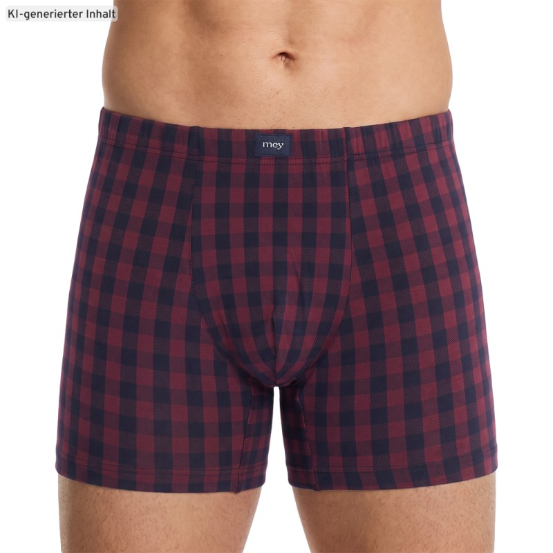 Mey_Shorty_Bordeaux_Dunkelblau_kariert