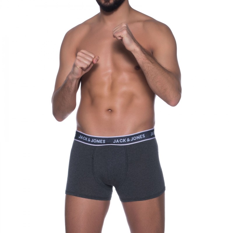 Jack&Jones_3-erSet_Trunks_Dunkelgrau&Blau_Meliert