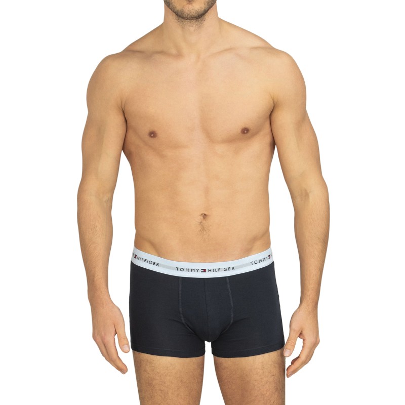 TommyHilfiger_3-erSet_Trunks_Blau_mitverschiedenfarbigemWebbund