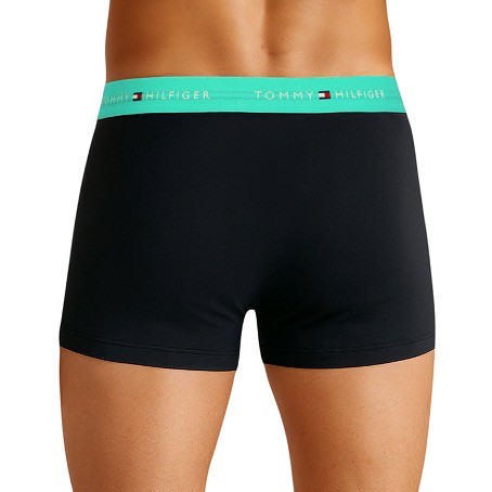 Tommy Hilfiger 3-er Set Trunks Schwarz mit verschiedenfarbigem Webbund