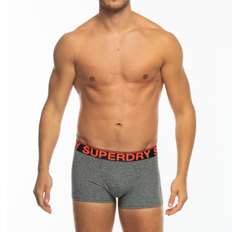 Superdry_3-erSet_Trunks_Schwarz,Orange&Grau