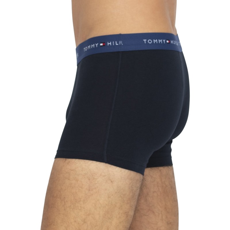 Tommy Hilfiger_3er_Set_Trunks_Blau_verschiedenfarbigen Webbund