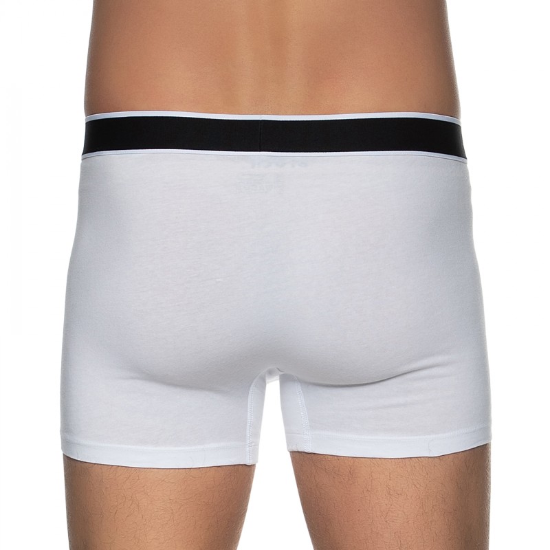 Boxerman_Herrenunterwäsche_Boxershorts_Schiesser_3-er Set_Trunks_Weiß