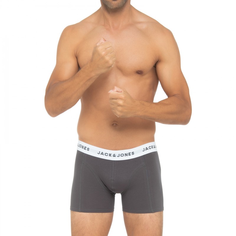 Jack & Jones 7-er Set Trunks Blau, Grau & Schwarz