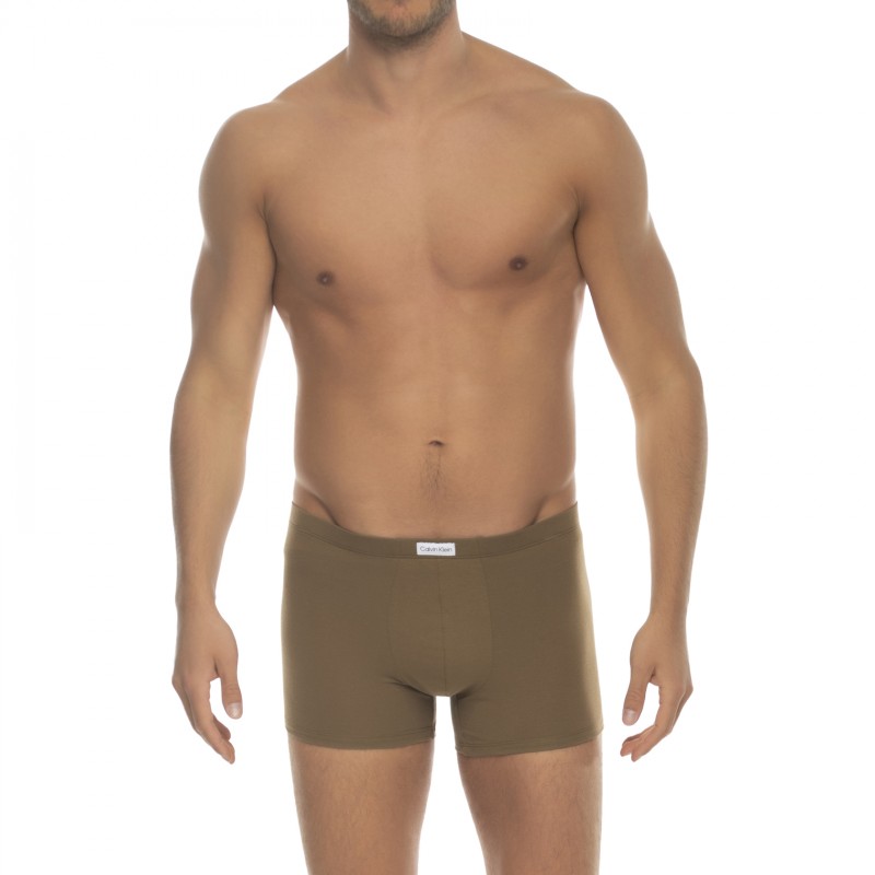 CalvinKlein_3-erSet_Trunks_Weiß,Grün&Braun