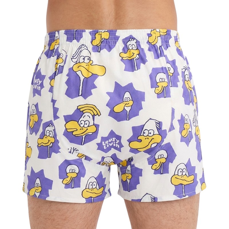 Lousy_Livin_Boxershorts_Weiß_Lila_Ente