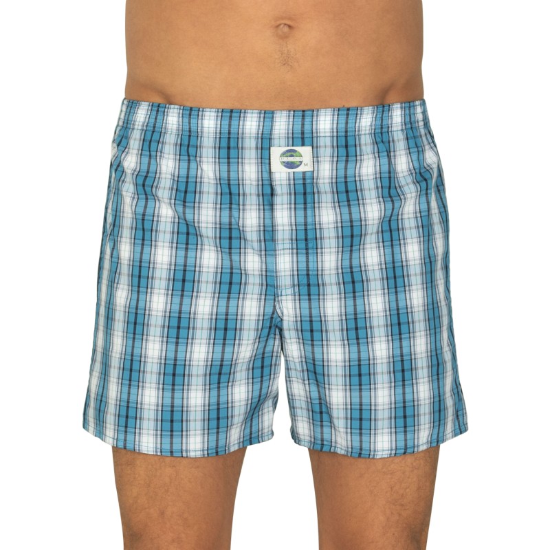D.E.A.L International Boxershorts Blau kariert günstig online kaufen