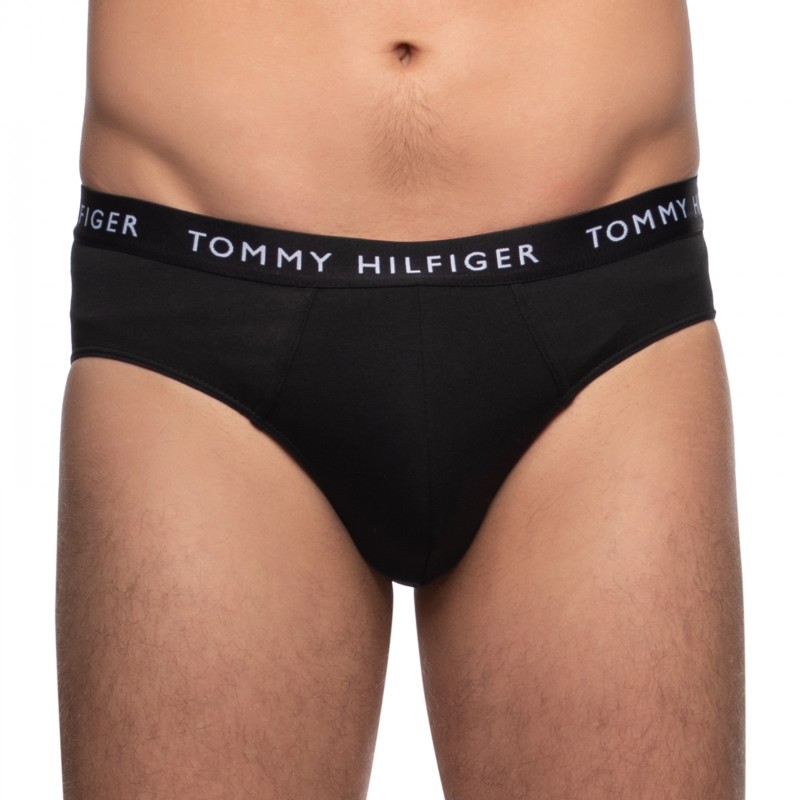 Boxerman_Herrenunterwäsche_Tommy Hilfiger_3-er Set_Slips_Schwarz Grau & Weiß