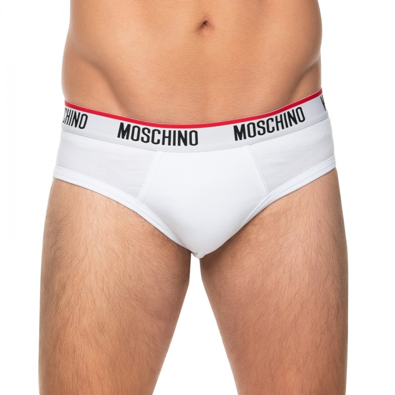 Boxerman_Herrenunterwäsche_Boxershorts_Moschino_3-er Set_Slips_ Weiß