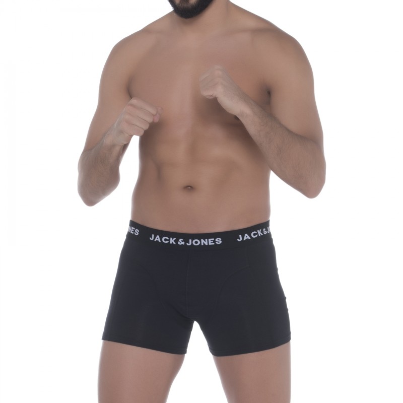 Jack&Jones_3-erSet_Trunks_Schwarz&Weiß_mitfruchtigemPrint