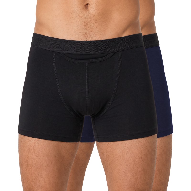 HOM_2-erSet_BoxerBriefs_Schwarz_Dunkelblau