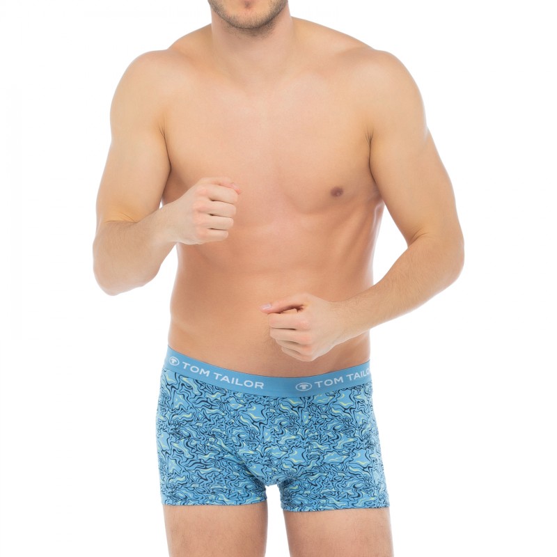 TomTailor_3-erSet_Trunks_Blau&Grün_gemustert