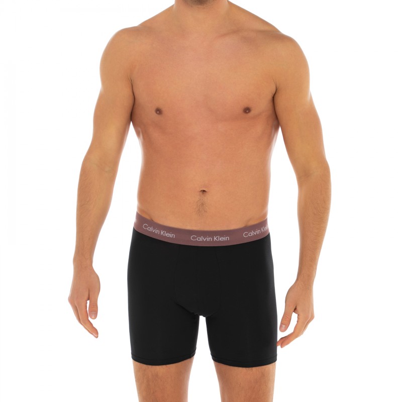 CalvinKlein_3-erSet_BoxerBriefs_Schwarz_verschiedenfarbigerWebbund