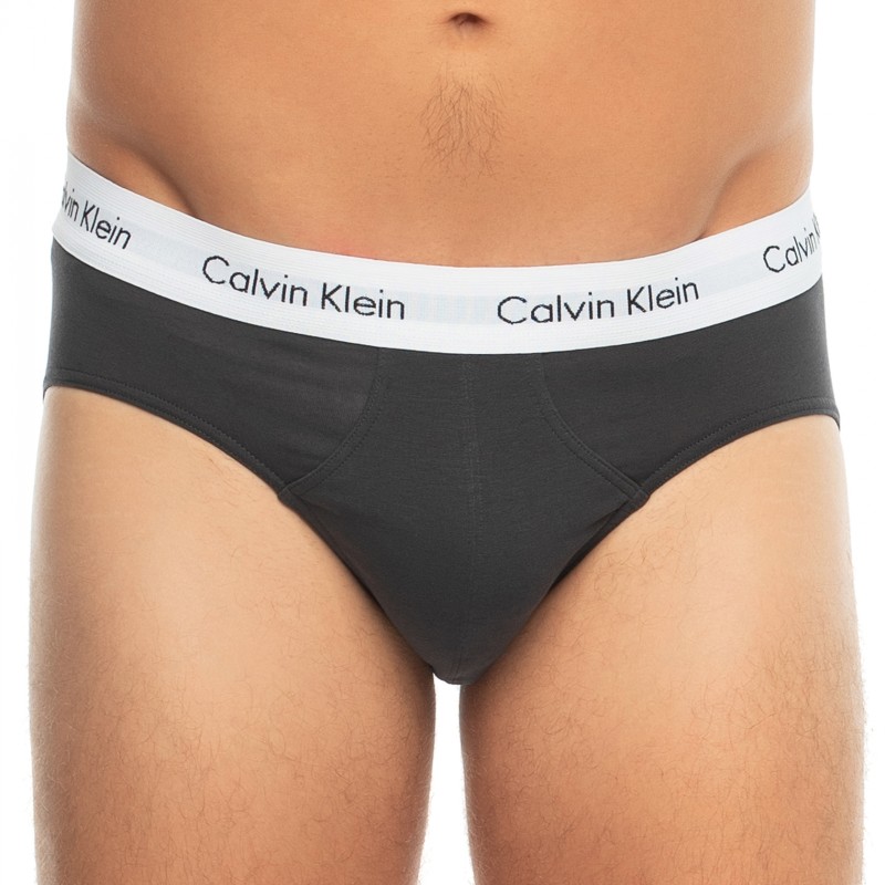 CalvinKlein_3-erSet_Slips_Schwarz,Beige&Lila