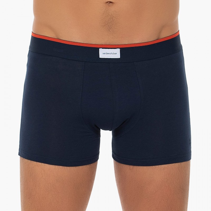 Boxerman_Herrenunterwäsche_Boxershorts_Seidensticker_3-er Set_Trunks_Blau & Kariert