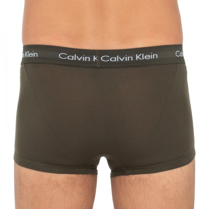 Calvin Klein_3-er Set_Low Rise Trunks_Grün Türkis & Grau