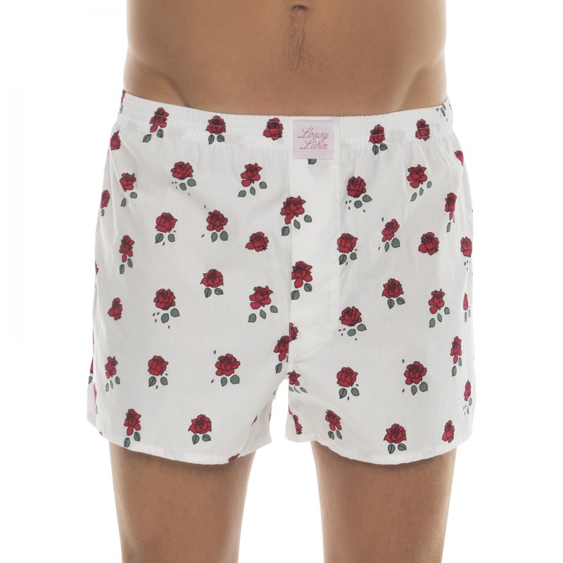 Lousy Livin 2-er Set Boxershorts Weiß & Rot mit Motiv