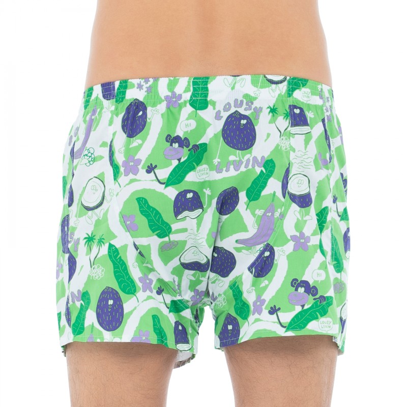 LousyLivin_2-erSet_Boxershorts_Grün&Lila_mitMotiv