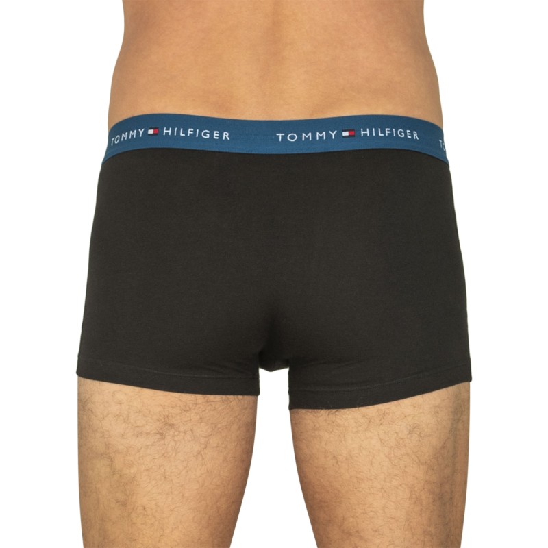 TommyHilfiger_3-erSet_Trunks_Schwarz_mitverschiedenfabigemWebbund