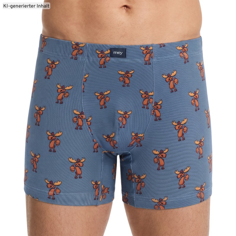 Mey_Shorty_Jeansblau_Motiv