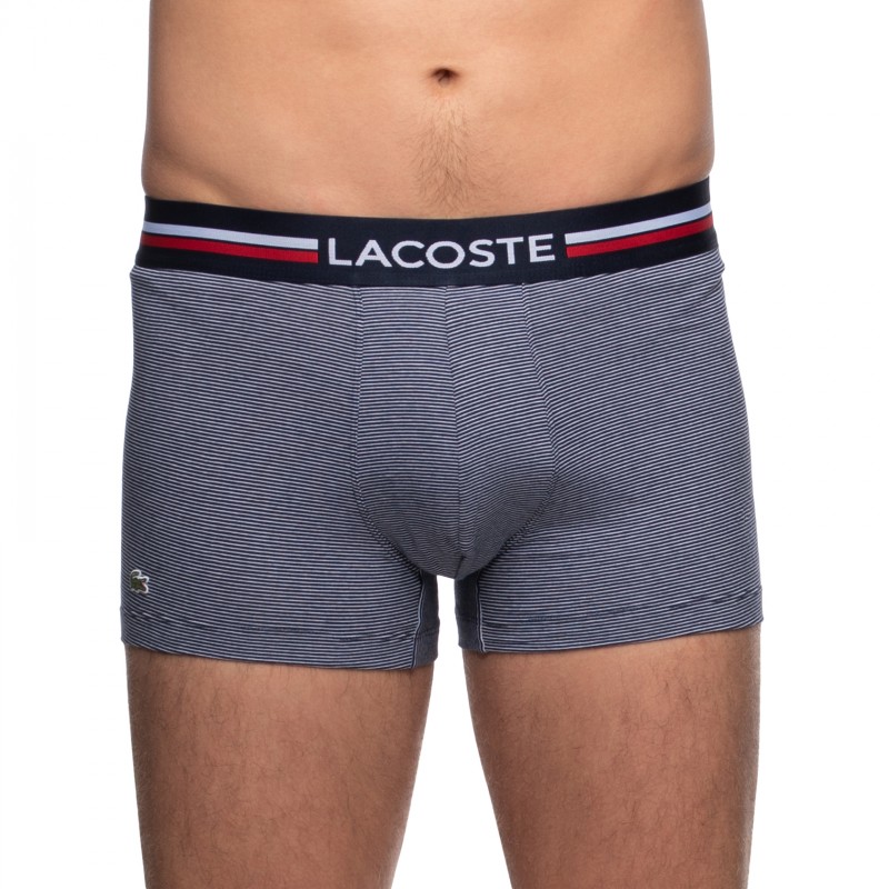 Boxerman_Herrenunterwäsche_Boxershorts_Lacoste_3-er Set_Trunks_Blau & Weiß
