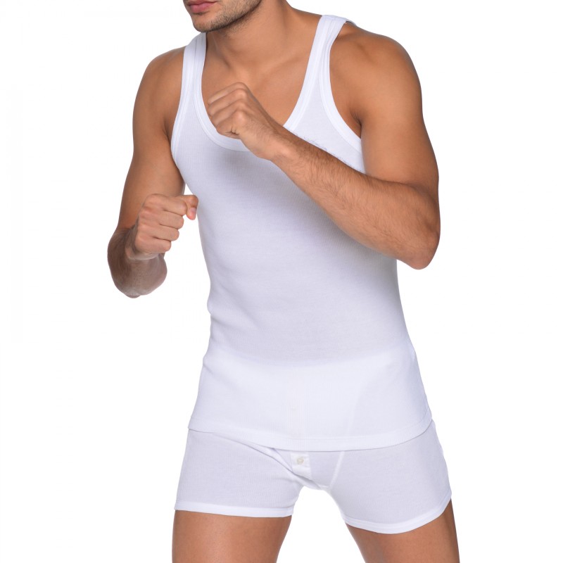 Schiesser Revival Tanktop Friedrich Weiss