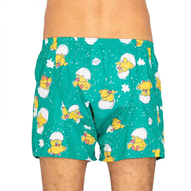 LousyLivin_2-erSet_Boxershorts_Grün&Weiße_mitMotiv