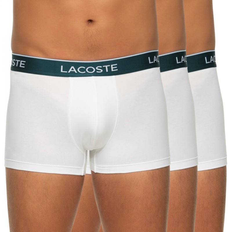 Boxerman_Herrenunterwäsche_Boxershorts_Lacoste_3-er Set_Trunks_Weiß