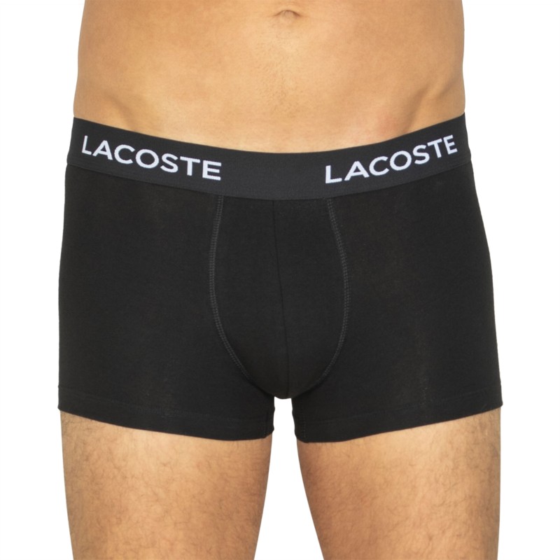 Lacoste 5-er Set Trunks Schwarz mit verschiedenfarbigem Webbund