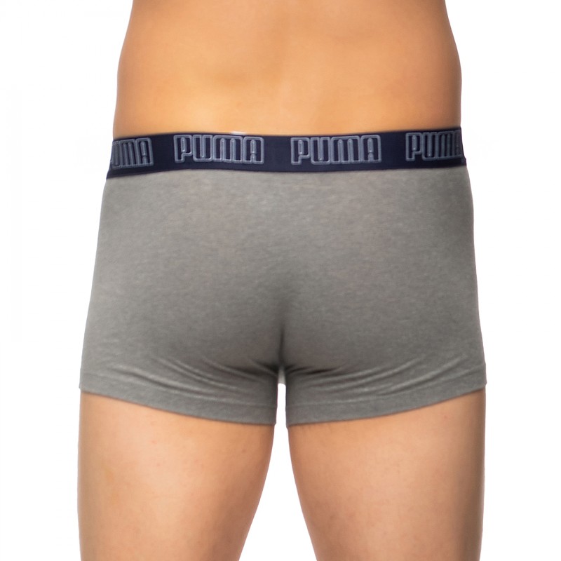 Boxerman_Herrenunterwäsche_Boxershorts_Puma_2-er Set_Basic Trunks_Blau Grau