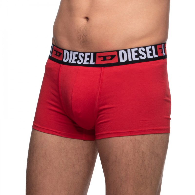 Boxerman_Herrenunterwäsche_Boxershorts_Diesel_3-er Set_Trunks_Schwarz Grau & Rot