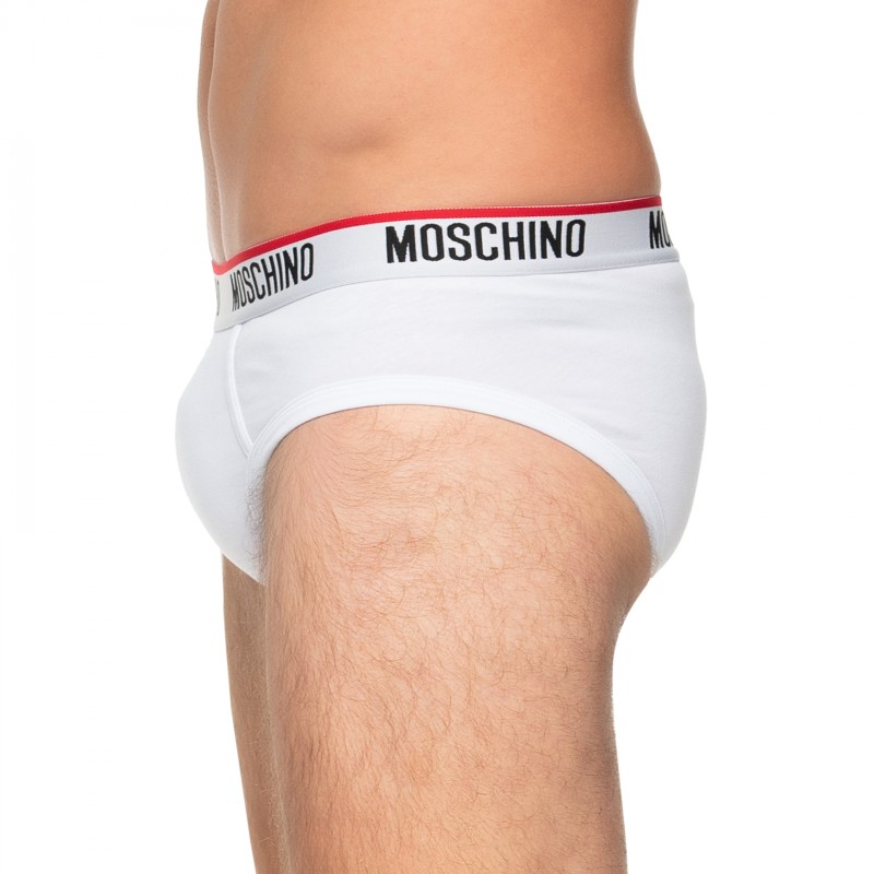 Boxerman_Herrenunterwäsche_Boxershorts_Moschino_3-er Set_Slips_ Weiß