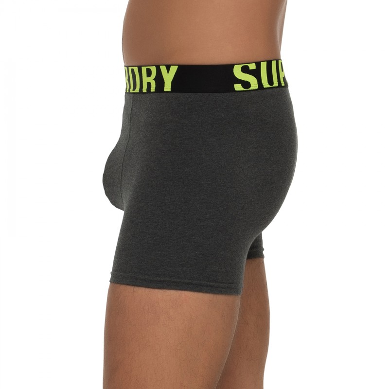 Boxerman_Herrenunterwäsche_Boxershorts_Superdry_2-er Set_Trunks_Anthrazit & Hellgrau