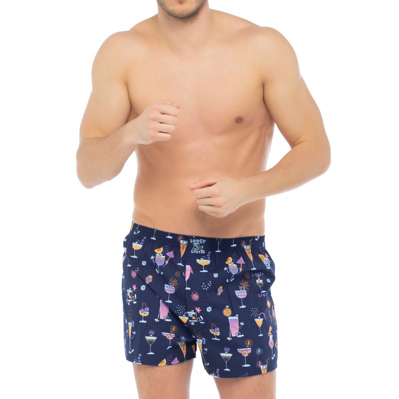 LousyLivin_2-erSet_Boxershorts_Grün&Lila_mitMotiv