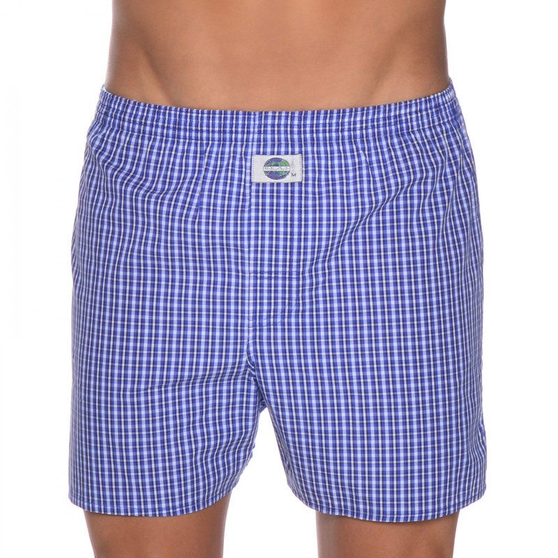 D.E.A.L International Boxershorts Blau Weiss Kariert günstig online kaufen