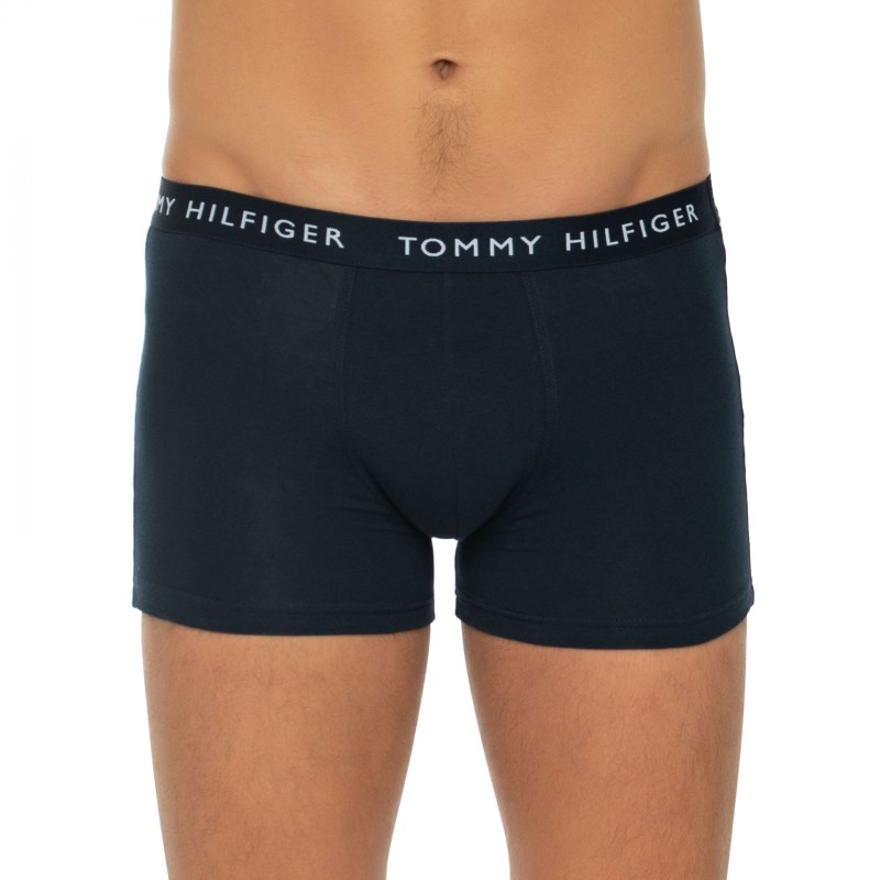 Boxerman_Herrenunterwäsche_Boxershorts_Tommy Hilfiger_3-er Set_Trunks_Dunkelblau Türkis & Olivgrün