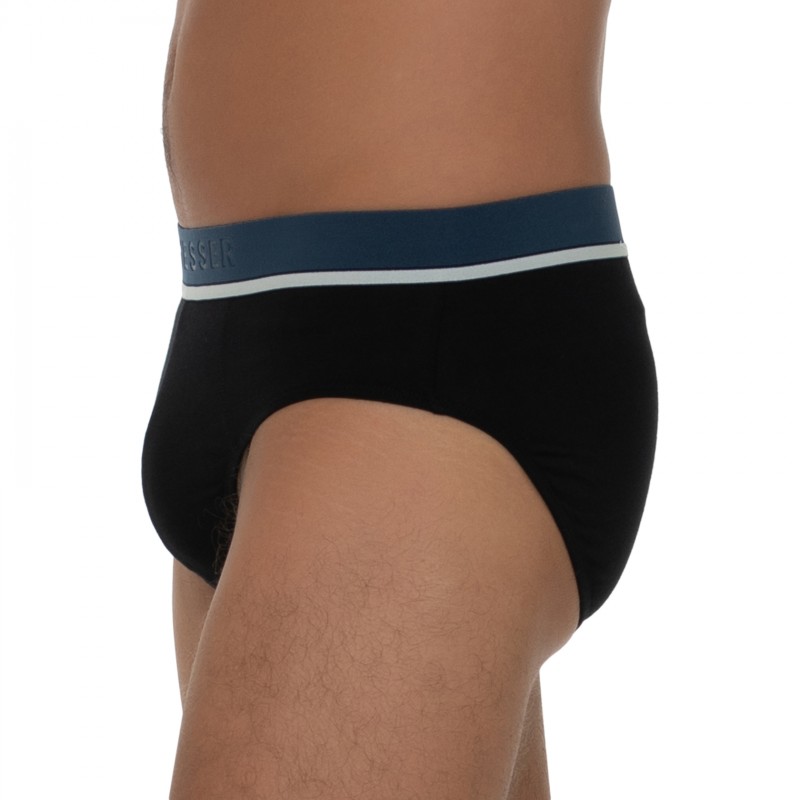 Boxerman_Herrenunterwäsche_Boxershorts_Schiesser_3-er Set_Slips_Schwarz