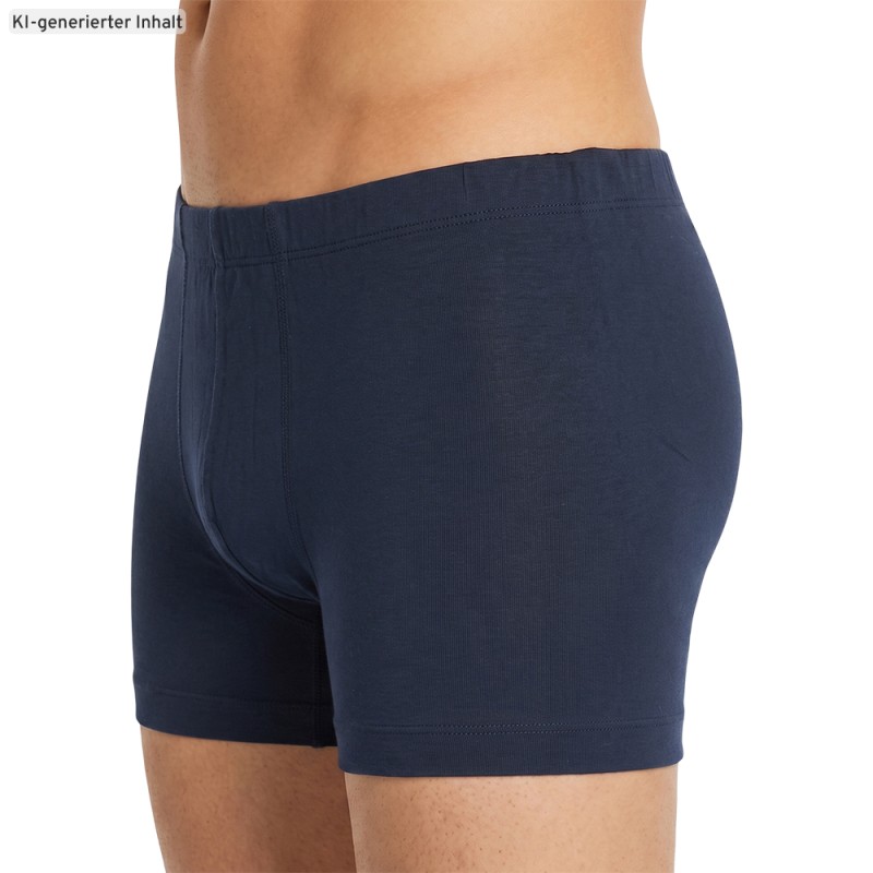 Schiesser_3-erSet_Trunks_Blau_GrünWeißGestreift