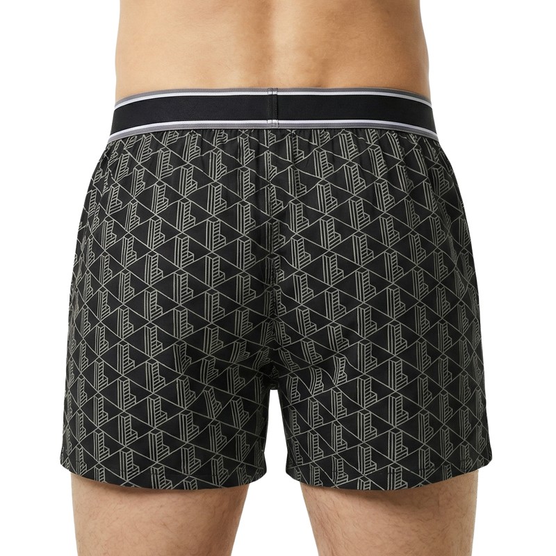Lacoste_Boxershorts_Schwarz_Monogramm