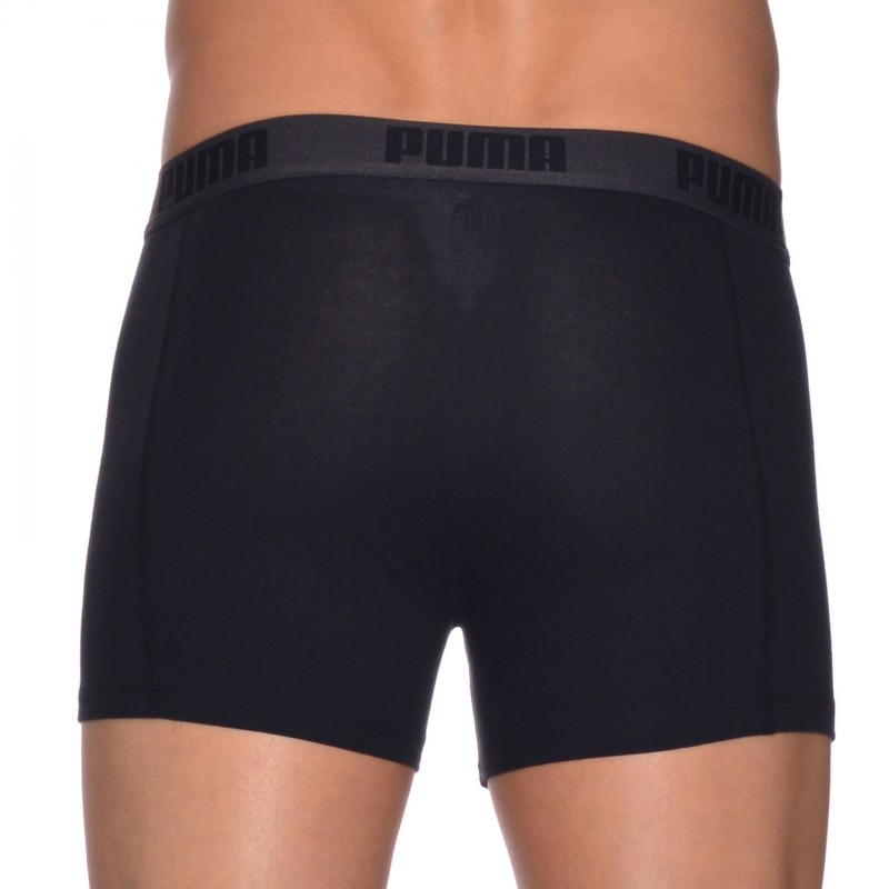Puma 2-er Set Basic Boxer Schwarz