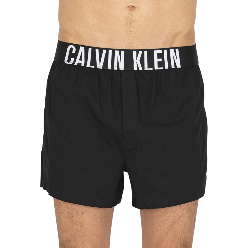 Calvin Klein 2-er Set Boxershorts Schwarz mit verschiedenfarbigem Webbund
